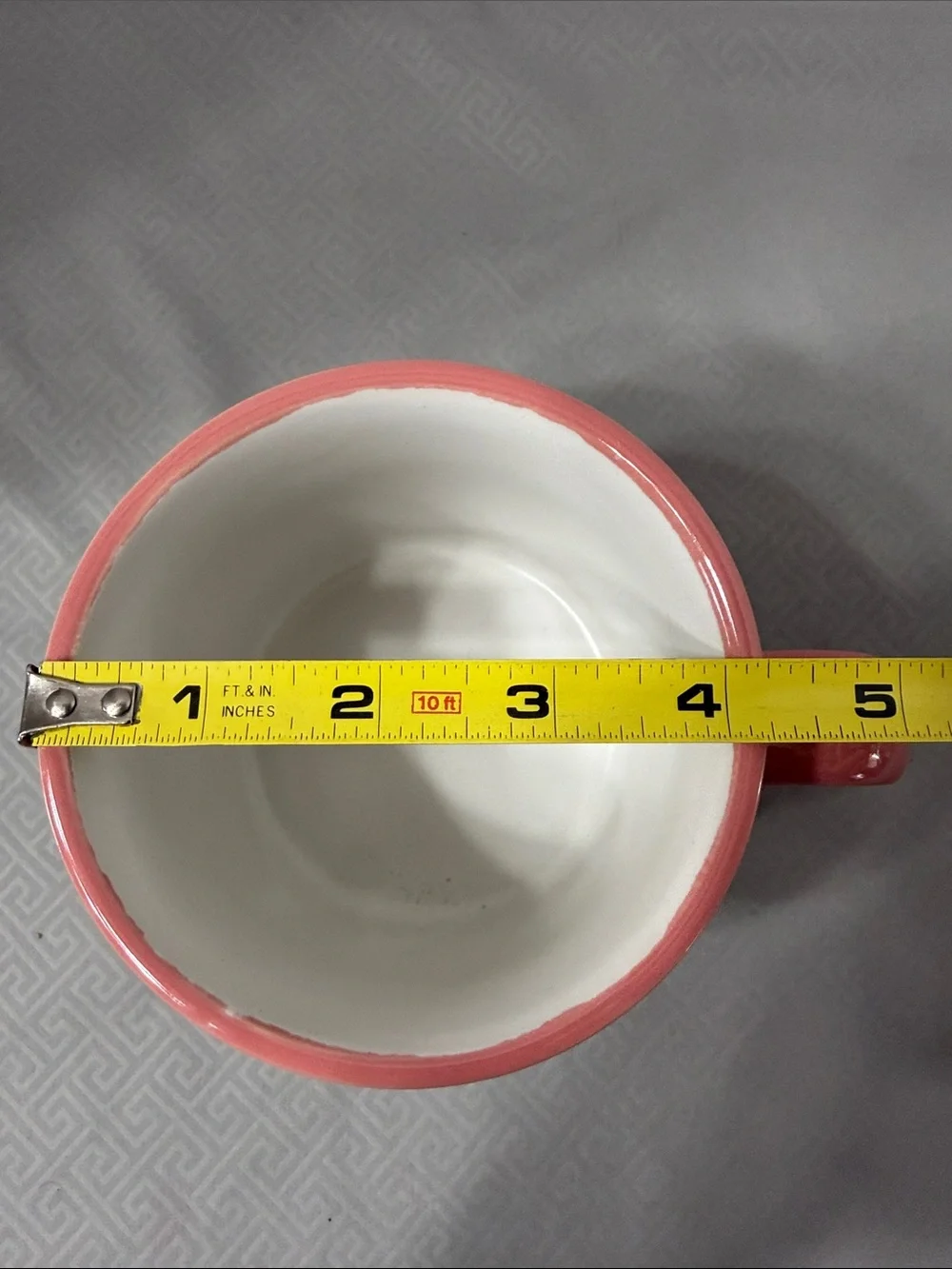 Belle Maison Mama Llama Pink Accent Ceramic Camper Coffee Mug Pink Handle & Rim - Picture 8 of 10
